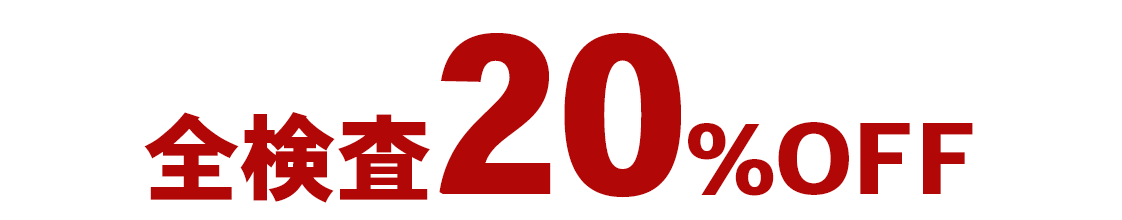 全検査20%OFF